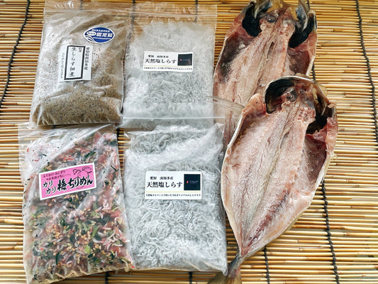 【御中元に】ジャコデスセット (しらす・ひもの)4品入