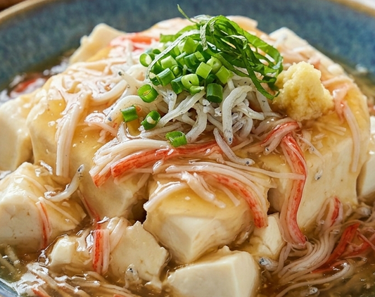 【晩御飯レシピ⑧】とろ〜り熱々！しらすとカニカマの絶品あんかけ豆腐