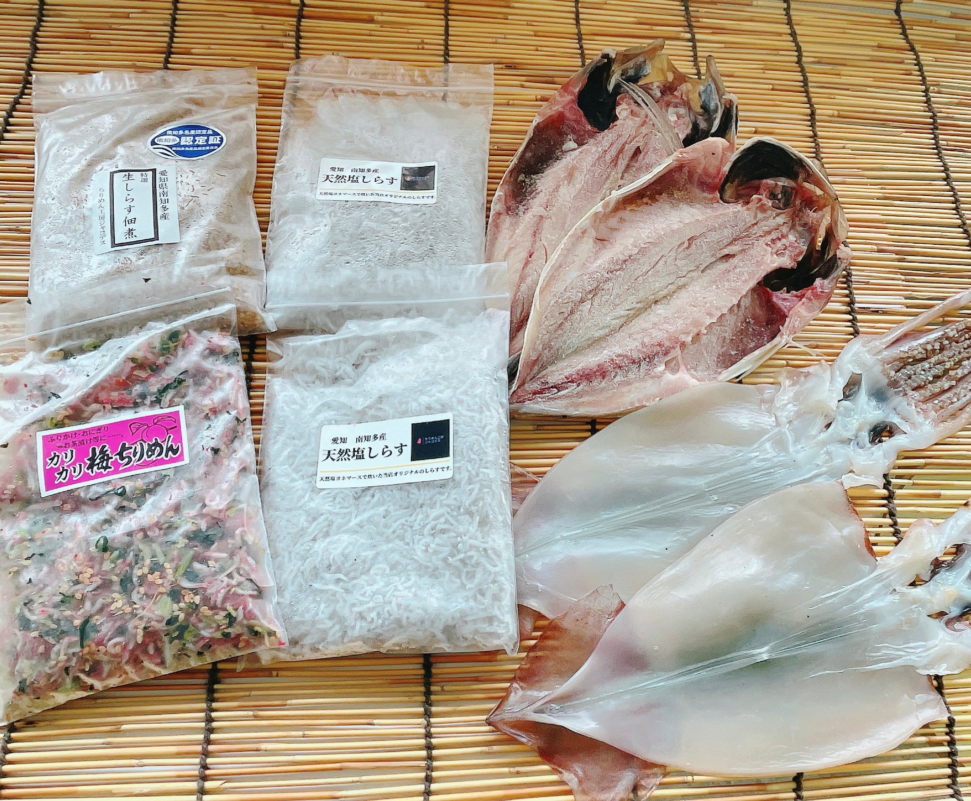 ジャコです 御中元に】ジャコデスセット (しらす・ひもの）5品入 – ちりめん