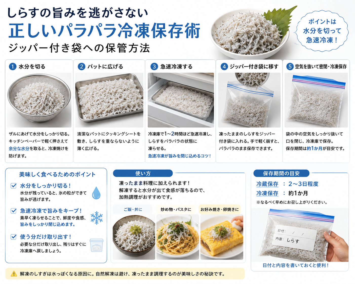 南知多産釜揚げしらすとプレミアム銀鮭 朝ごはんセット